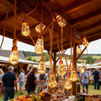 Outdoor String Lights | Solar-Powered Warm White LED | IP55 Waterproof
