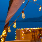 Outdoor String Lights | Solar-Powered Warm White LED | IP55 Waterproof