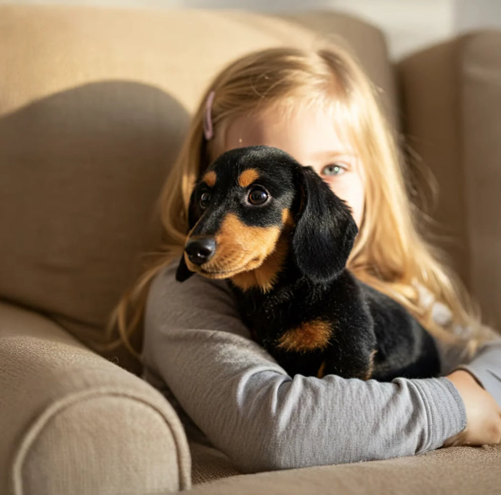Plush Dog Toy | Touch-Responsive & Moving Eyes | Wagging Tail