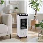 Portable Evaporative Air Cooler | 3-in-1 Fan & Humidifier | Caster Wheels