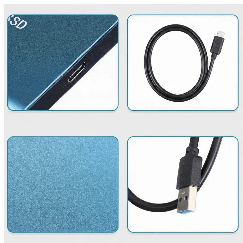 Portable SSD | High-Speed USB & Aluminum Casing | 128TB