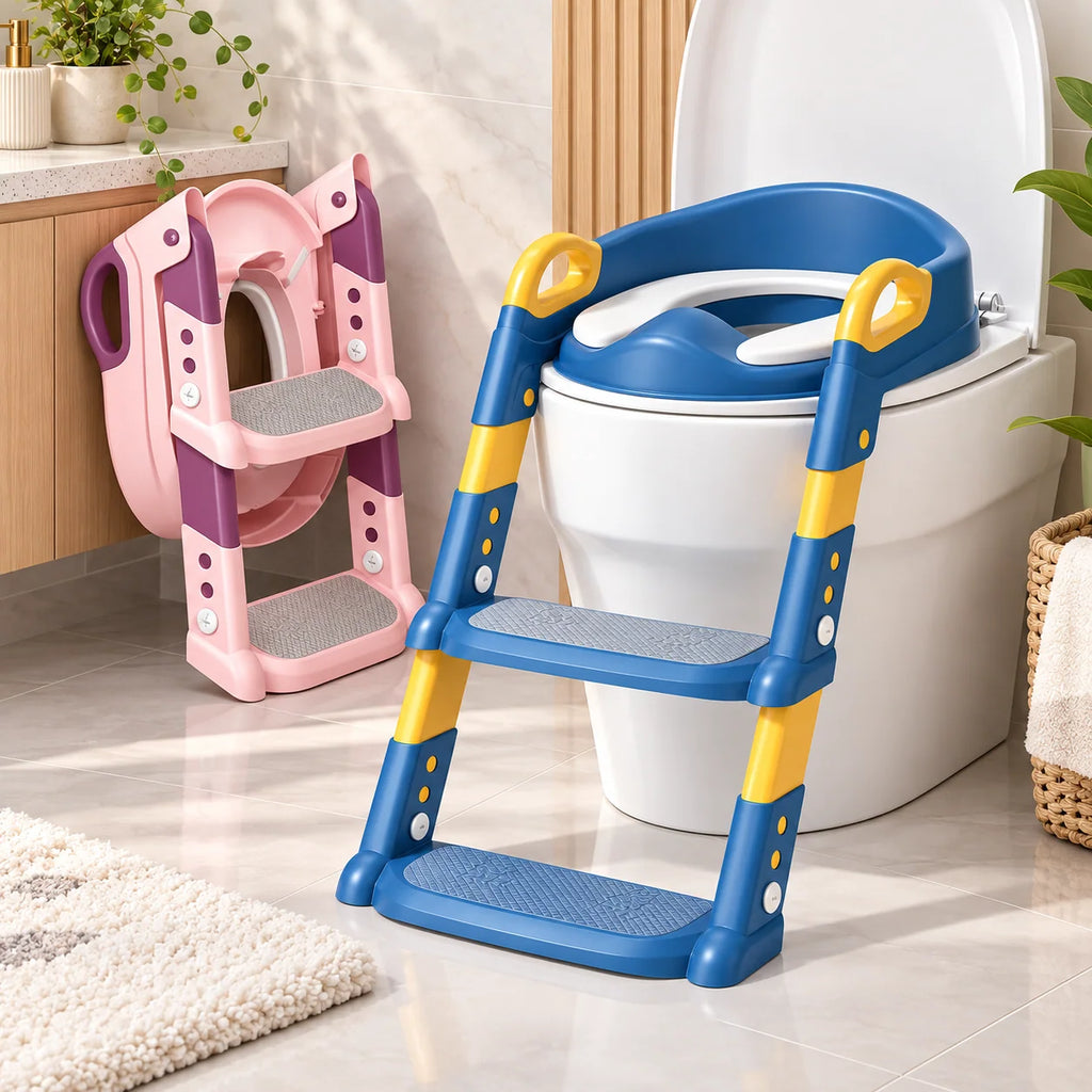 Potty Training Seat Ladder | Foldable & Space-Saving