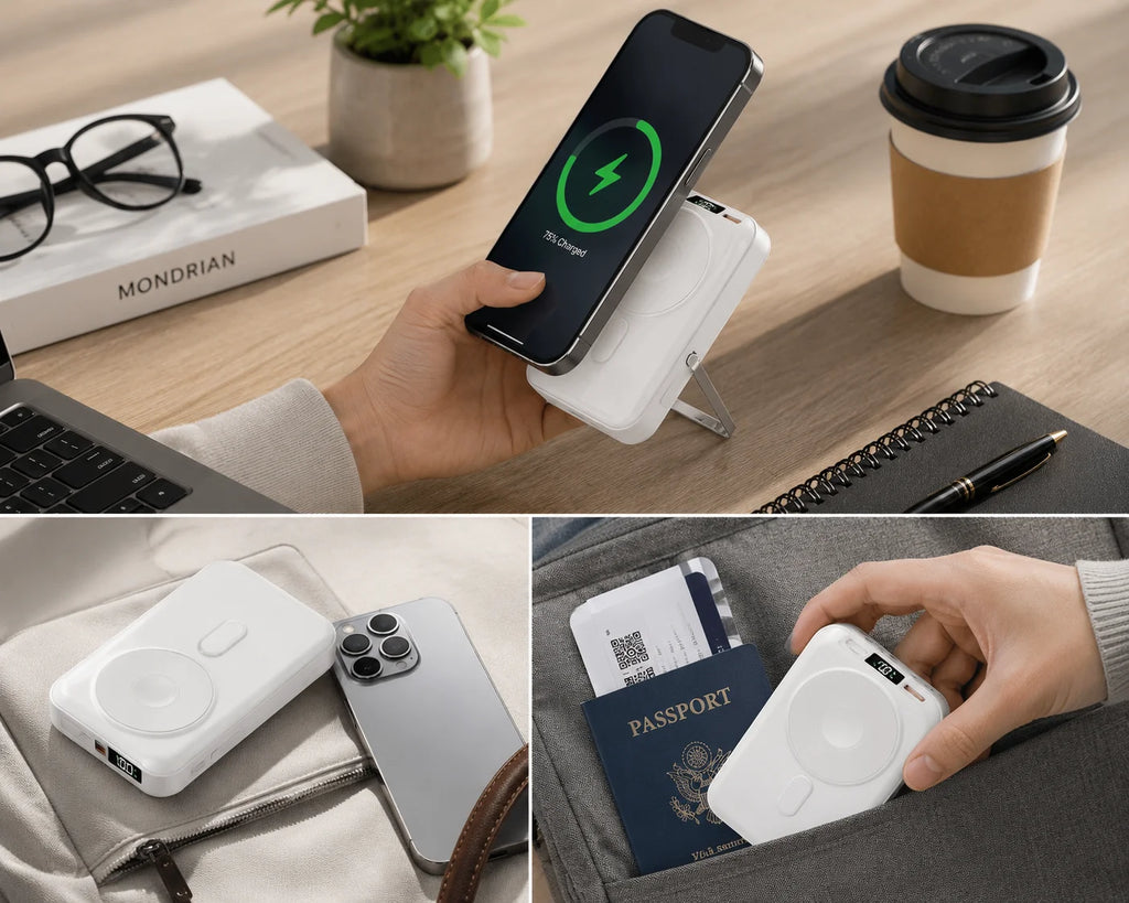 Power Bank | Foldable Stand & Fast Charging | Digital Battery Display