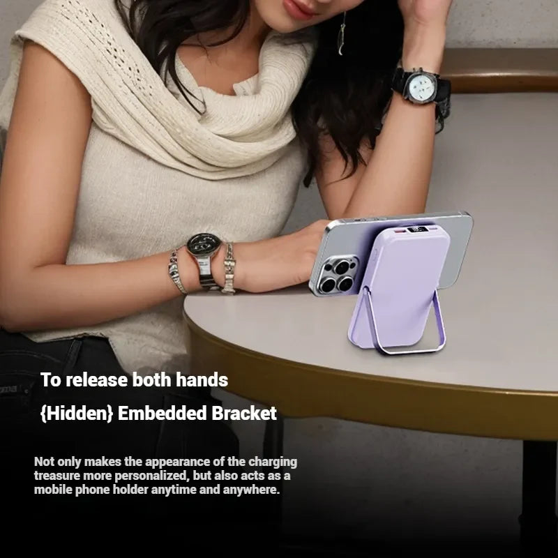 Power Bank | Foldable Stand & Fast Charging | Digital Battery Display