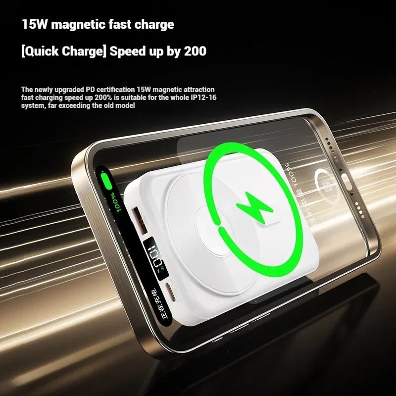 Power Bank | Foldable Stand & Fast Charging | Digital Battery Display