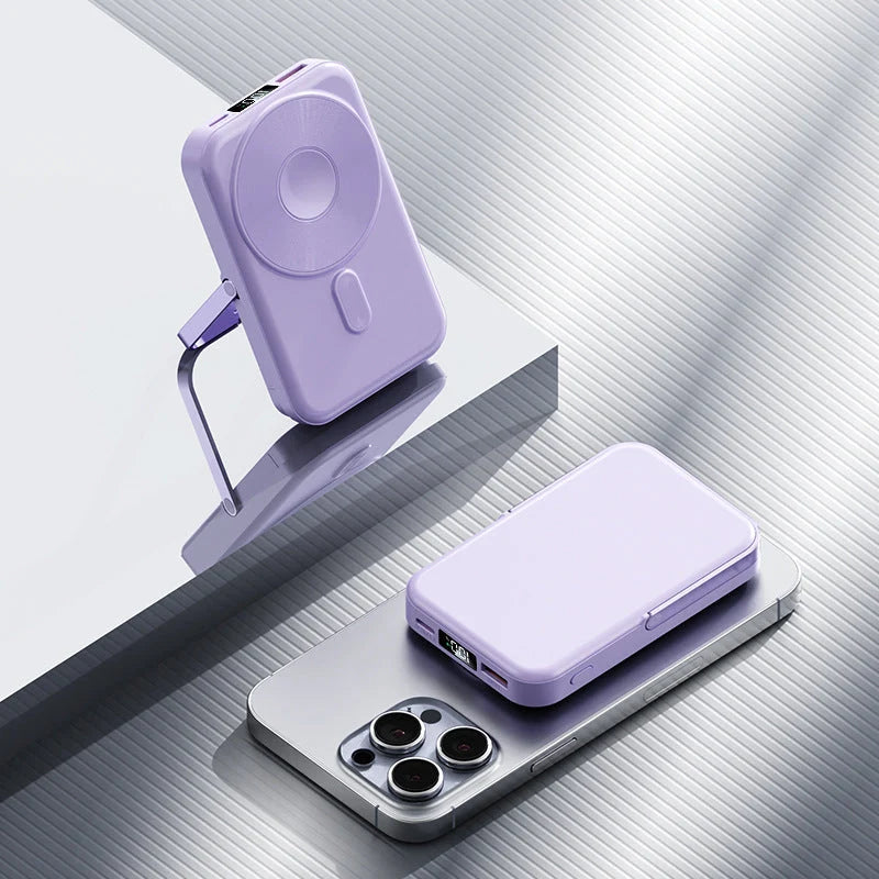 Power Bank | Foldable Stand & Fast Charging | Digital Battery Display
