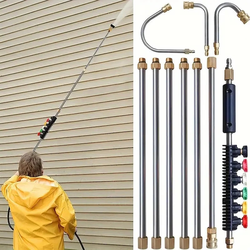 Pressure Washer Wand Set | Telescoping 4000 PSI | 7-Piece
