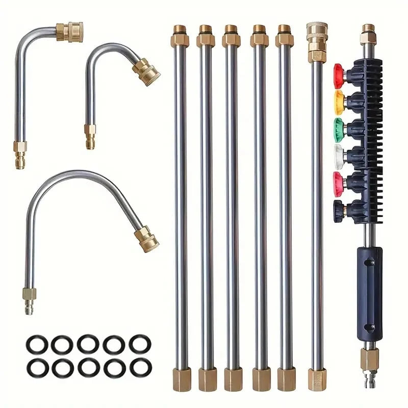 Pressure Washer Wand Set | Telescoping 4000 PSI | 7-Piece