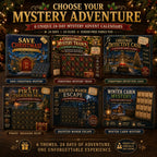 Puzzle Advent Calendar | Interactive Mystery Story & Screen-Free Puzzles | 24 Days