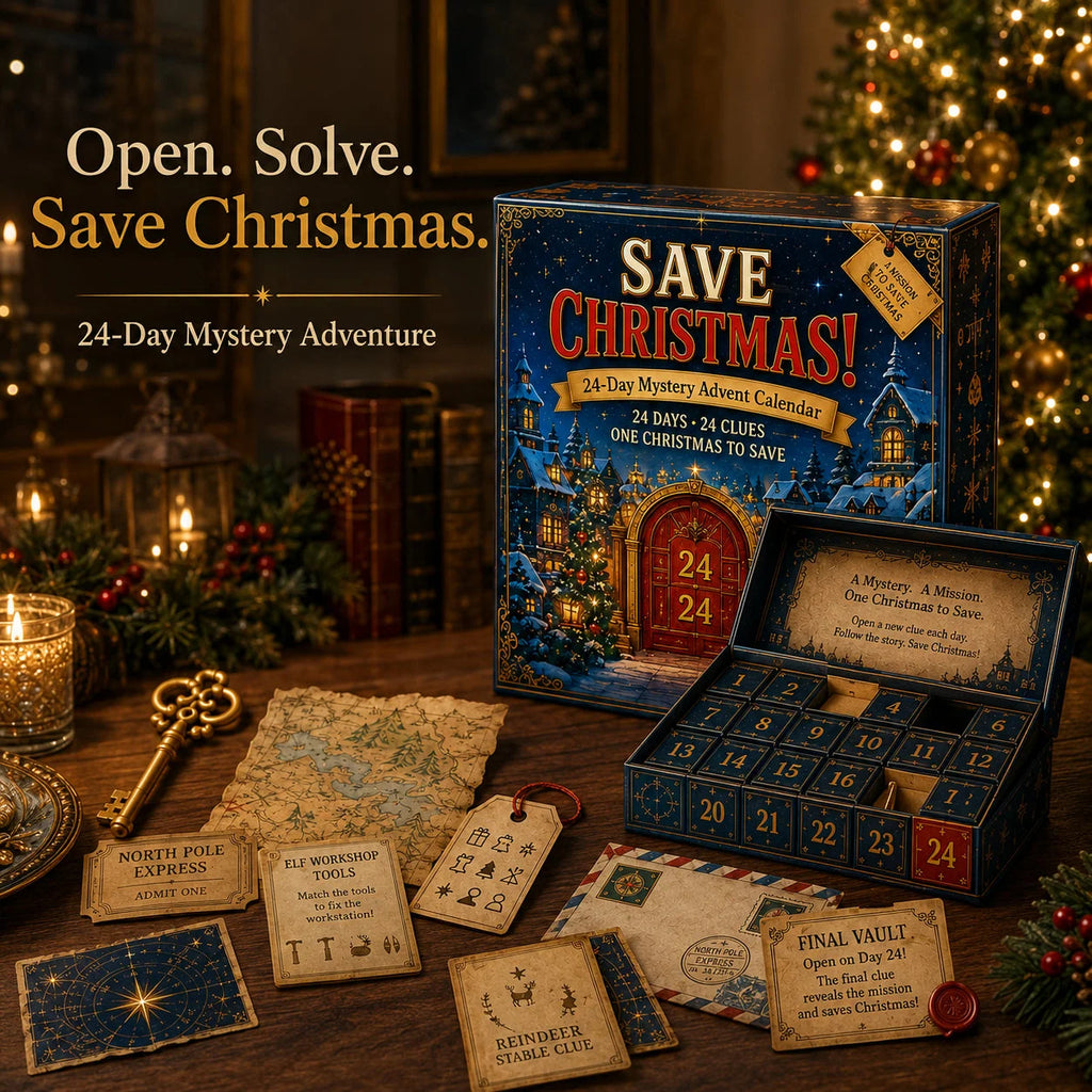 Puzzle Advent Calendar | Interactive Mystery Story & Screen-Free Puzzles | 24 Days