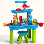 Sand & Water Play Table | Multi-Compartment & BPA-Free | 15-Piece Set