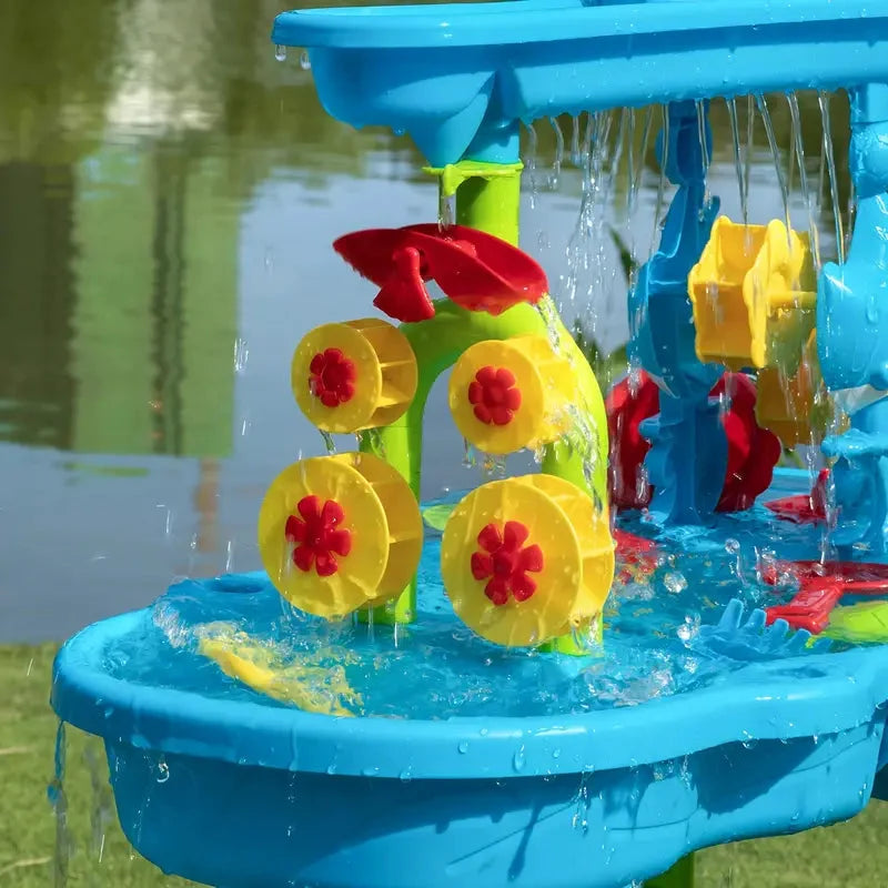 Sand & Water Play Table | Multi-Compartment & BPA-Free | 15-Piece Set