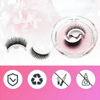 Self-Adhesive Eyelashes | Natural-Looking, Reusable & Washable