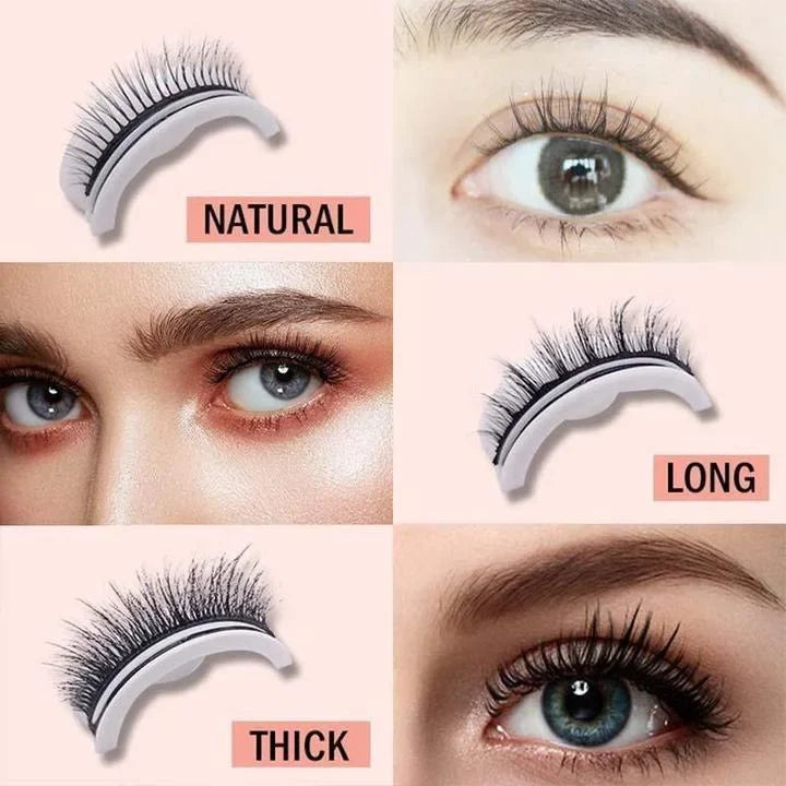 Self-Adhesive Eyelashes | Natural-Looking, Reusable & Washable