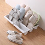 Shoe Storage Organizer | Upright Space-Saving Design | 3 Sections