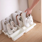 Shoe Storage Organizer | Upright Space-Saving Design | 3 Sections