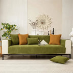 Sofa Cover | Chenille Herringbone & Non-Slip | For Straight Sofas & Armchairs