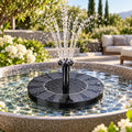 Solar Fountain Pump | Solar-Powered Floating Design | Interchangeable Spray Heads