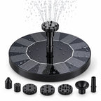 Solar Fountain Pump | Solar-Powered Floating Design | Interchangeable Spray Heads