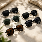 Sunglasses | Polarized UV400 Protection | Retro Square Style