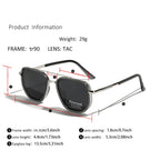 Sunglasses | Polarized UV400 Protection | Retro Square Style