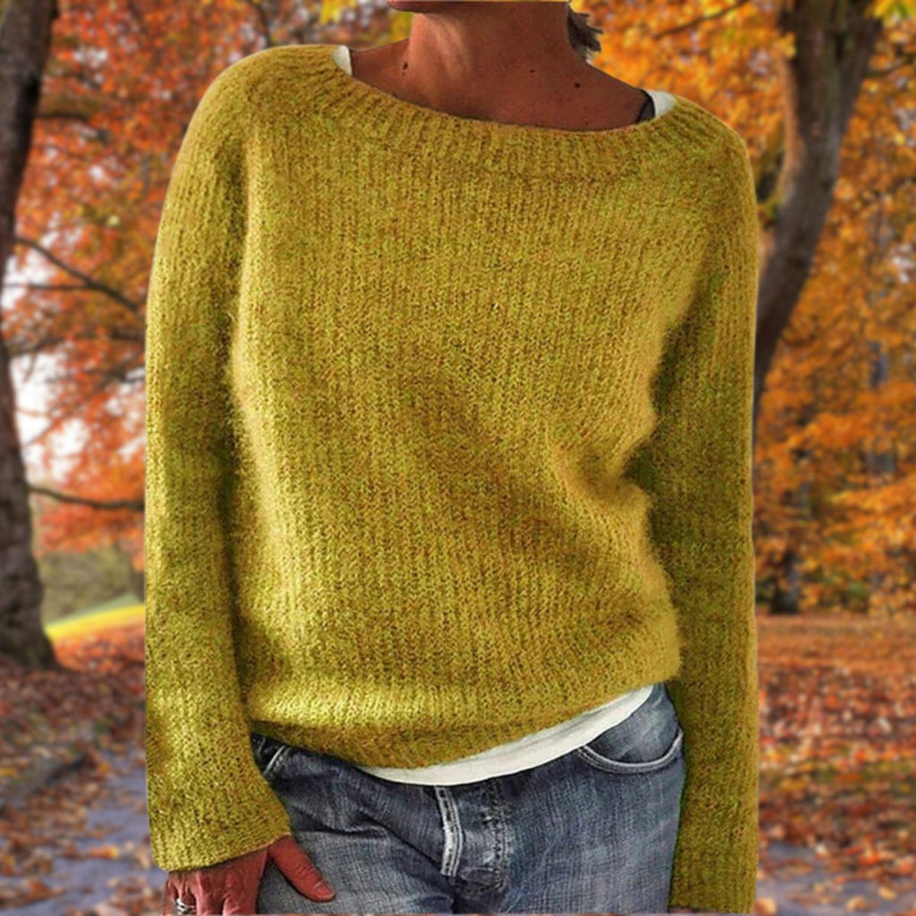 Sweater | Soft Wool Knit & Loose Fit | Crew Neck