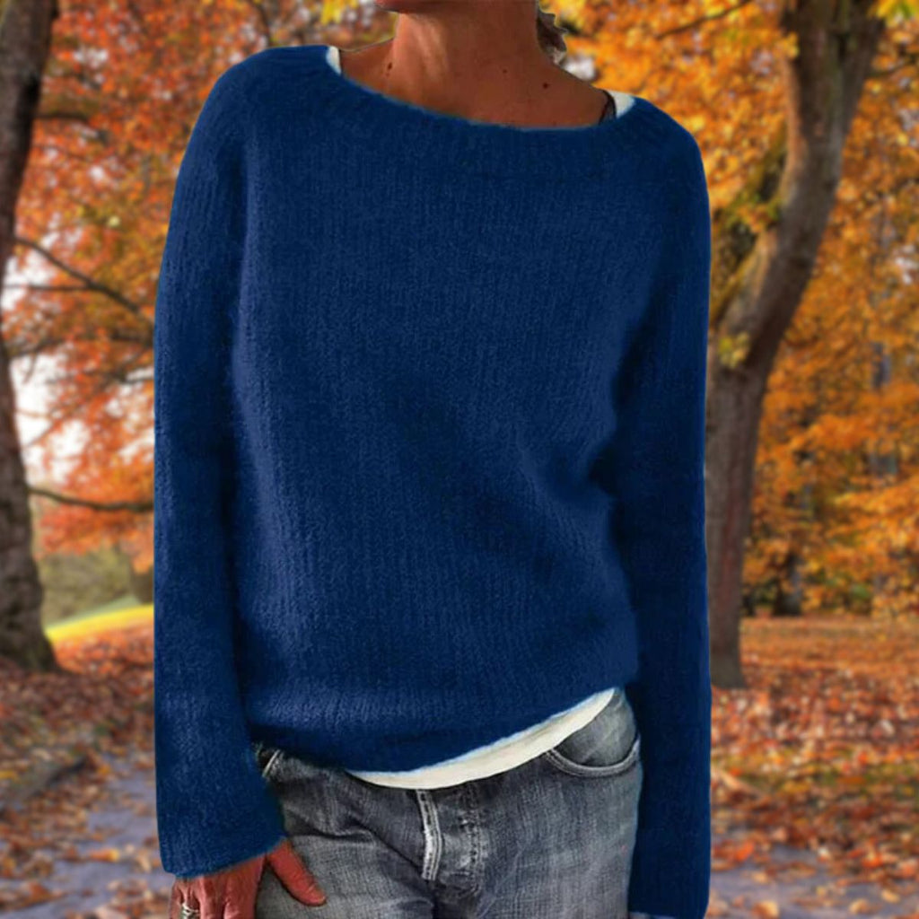 Sweater | Soft Wool Knit & Loose Fit | Crew Neck