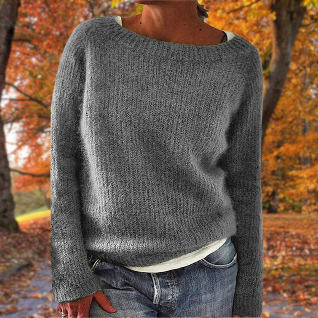 Sweater | Soft Wool Knit & Loose Fit | Crew Neck