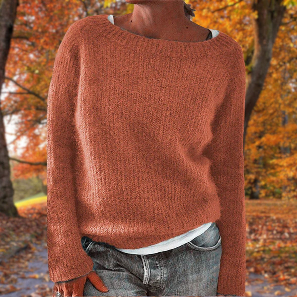 Sweater | Soft Wool Knit & Loose Fit | Crew Neck