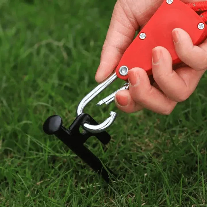 Tent Guyline | Pulley Tensioner & Reflective Thread | 4 m