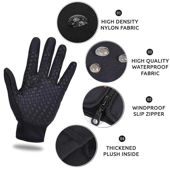 Thermal Gloves | Touchscreen & Non-Slip | Fleece-Lined