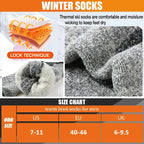 Thermal Socks | Extra-Thick Wool Blend & Heat-Insulating | Set of 3 Pairs