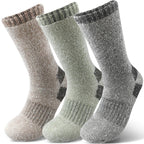 Thermal Socks | Extra-Thick Wool Blend & Heat-Insulating | Set of 3 Pairs