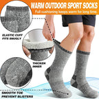 Thermal Socks | Extra-Thick Wool Blend & Heat-Insulating | Set of 3 Pairs