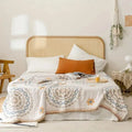 Throw Blanket | Boho Mandala & 100% Cotton