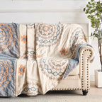 Throw Blanket | Boho Mandala & 100% Cotton