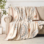 Throw Blanket | Boho Mandala & 100% Cotton