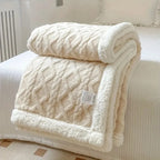 Throw Blanket | Reversible Plush Sherpa | 99 x 150 cm
