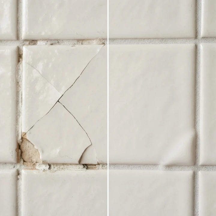 Tile Repair Kit | Waterproof Crack & Chip Repair | Includes Spatula & Sandpaper