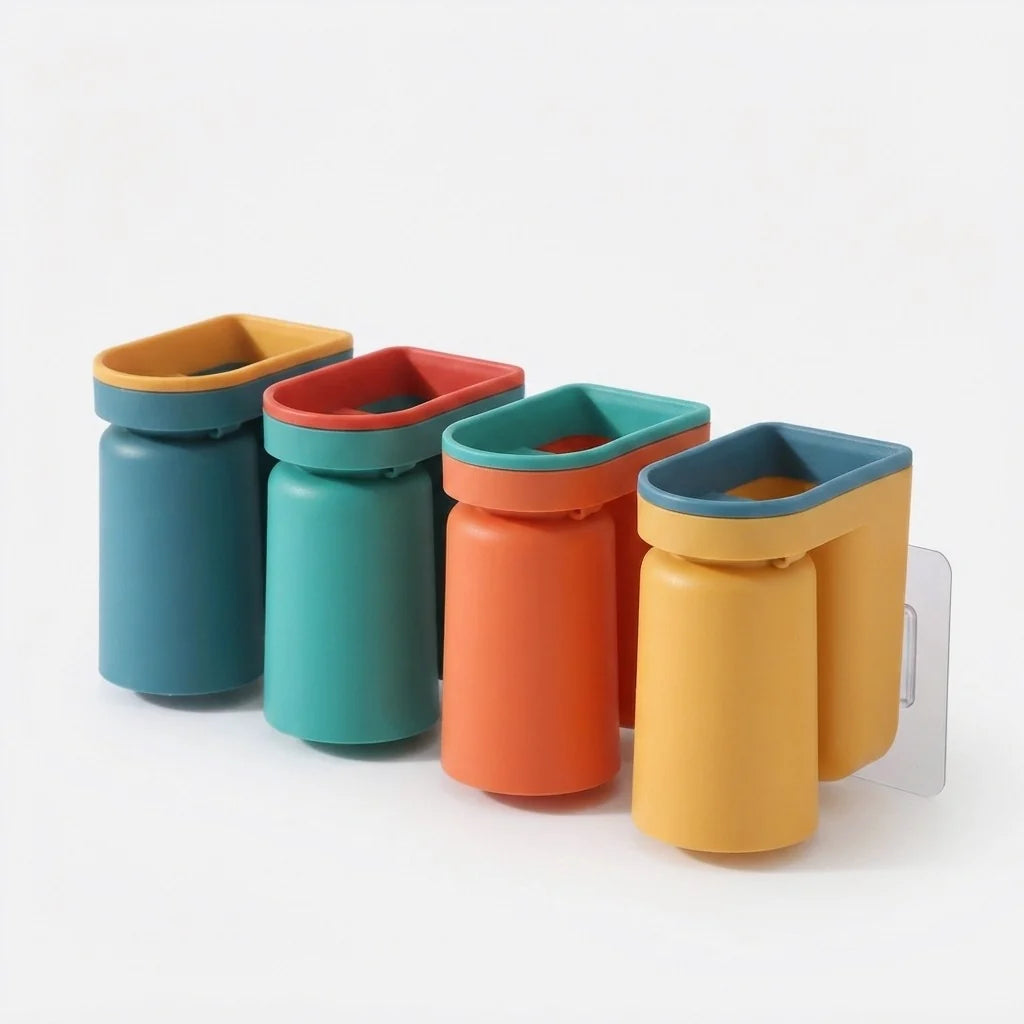 Toothbrush Wall Holder | No-Drill Self-Adhesive & Removable Cup