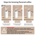 Travel Mug | Self-Stirring & Digital Temperature Display | 13 Oz