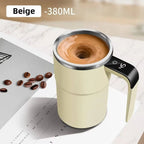Travel Mug | Self-Stirring & Digital Temperature Display | 13 Oz