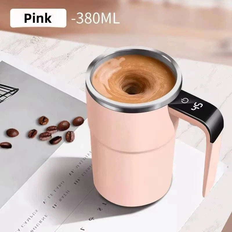 Travel Mug | Self-Stirring & Temperature Display | 13 Oz