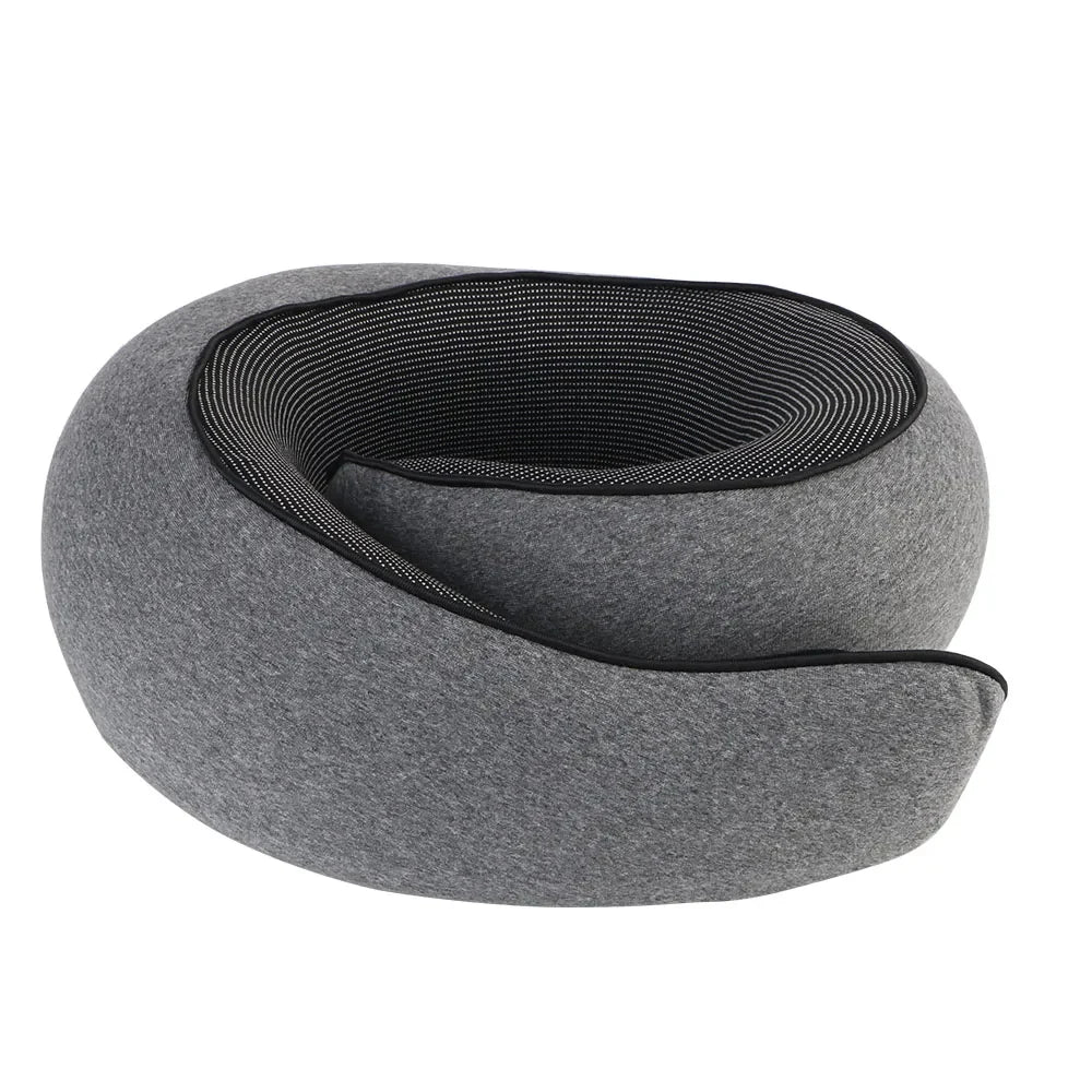 Travel Neck Pillow | Memory Foam U-Shaped | Adjustable Fit