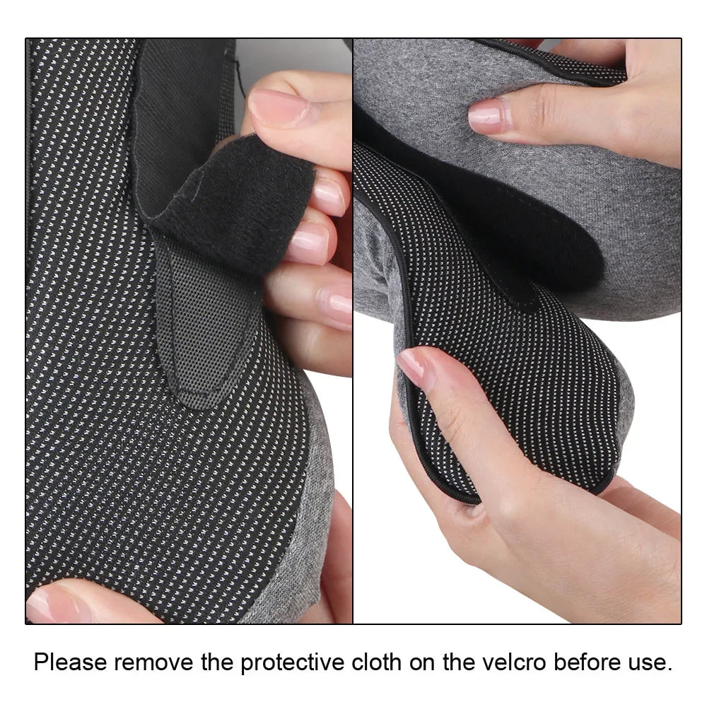 Travel Neck Pillow | Memory Foam U-Shaped | Adjustable Fit