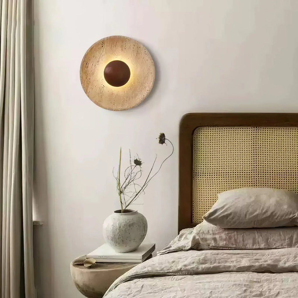 Travertine Wall Lamp