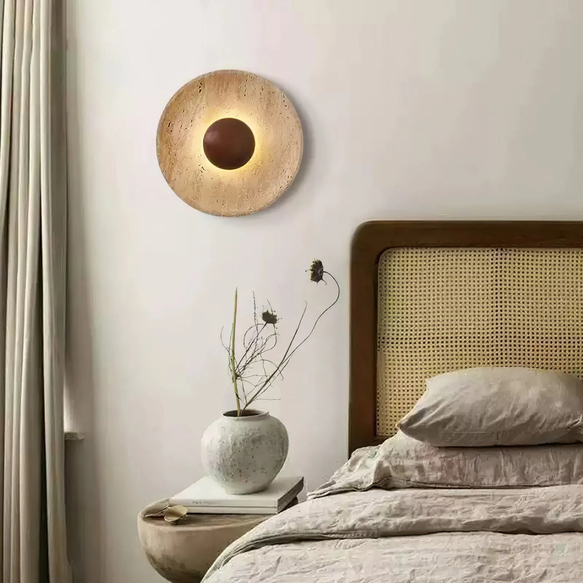 Travertine Wall Lamp