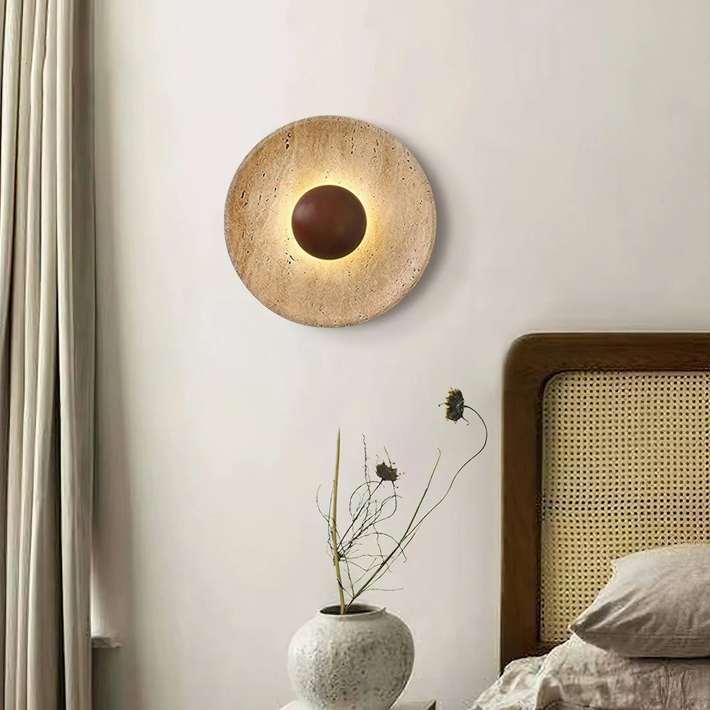 Travertine Wall Lamp