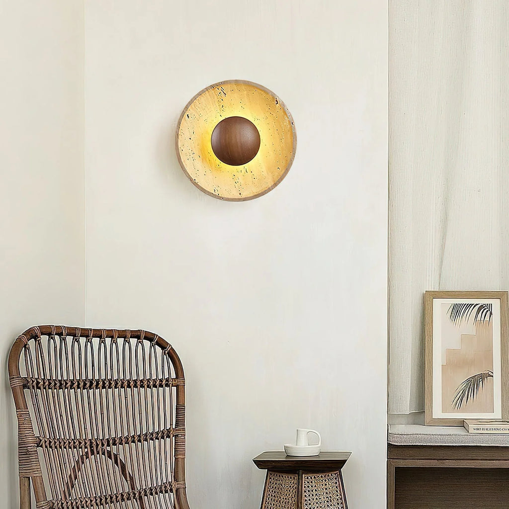 Travertine Wall Lamp
