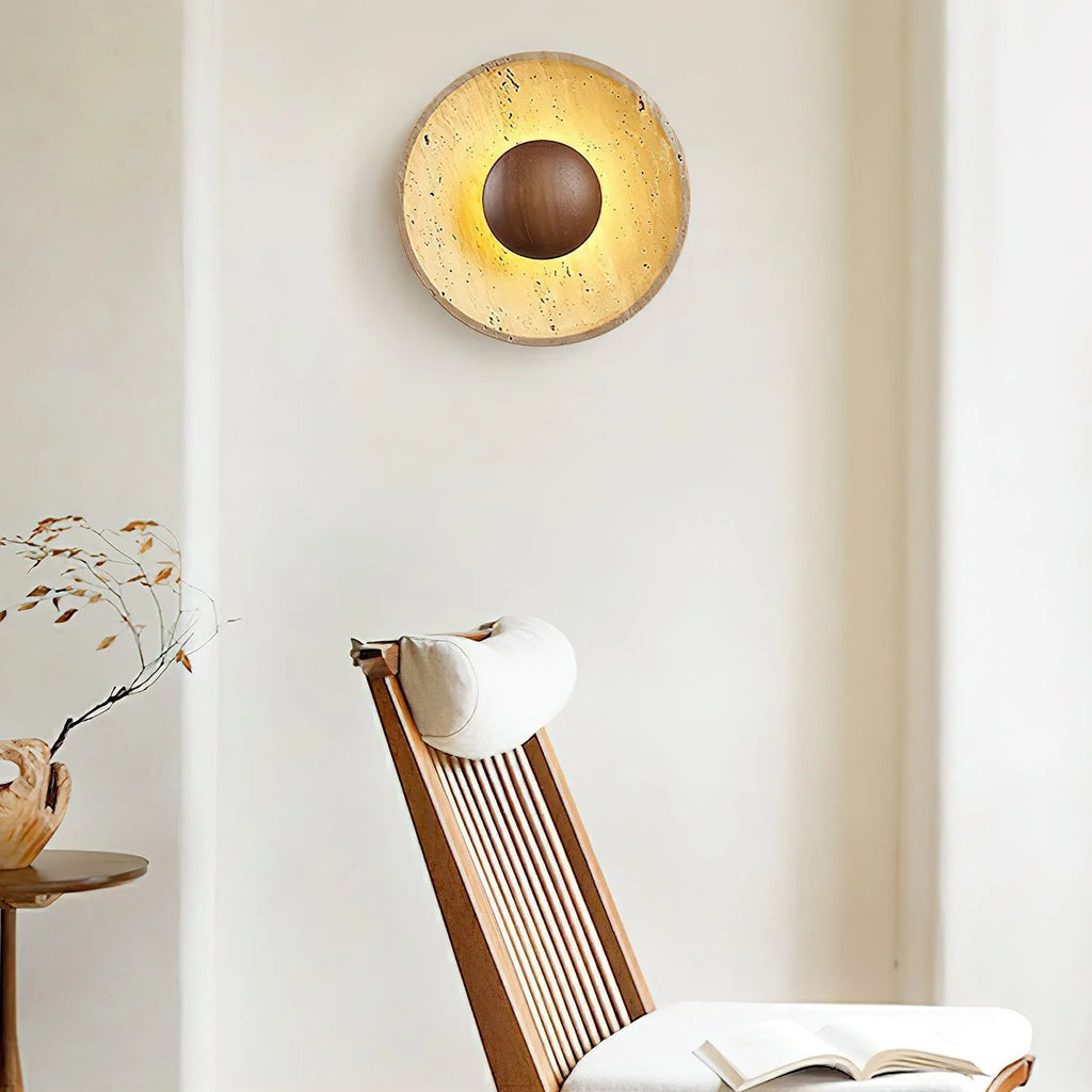 Travertine Wall Lamp